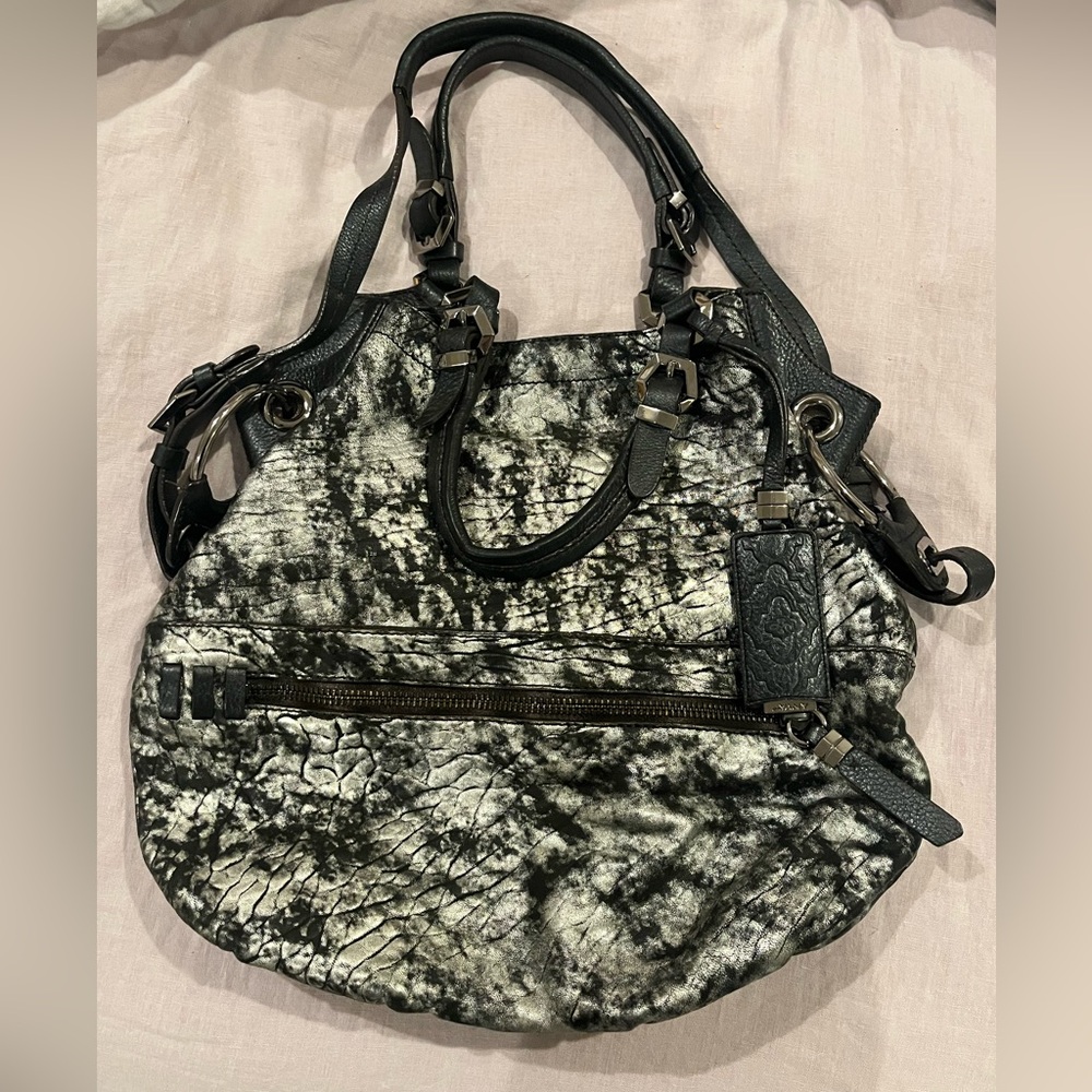orYANY Sydney Metallic Lamb Leather Hobo (100% Genuine Leather) RARE